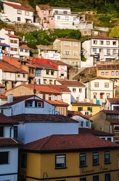 Cudillero España Julio 2020 Disparo Vertical Cudillero Asturias Durante Día — Foto de Stock