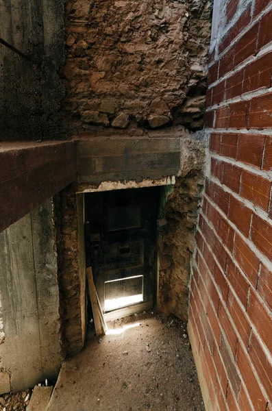 Uma Imagem Vertical Interior Edifício Processo Construção Constancia Santarém Portugal — Fotografia de Stock