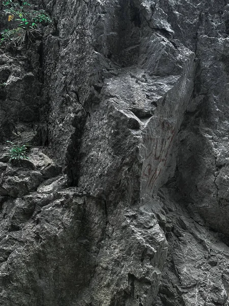 Close Vertical Formações Pedra Texturizadas — Fotografia de Stock