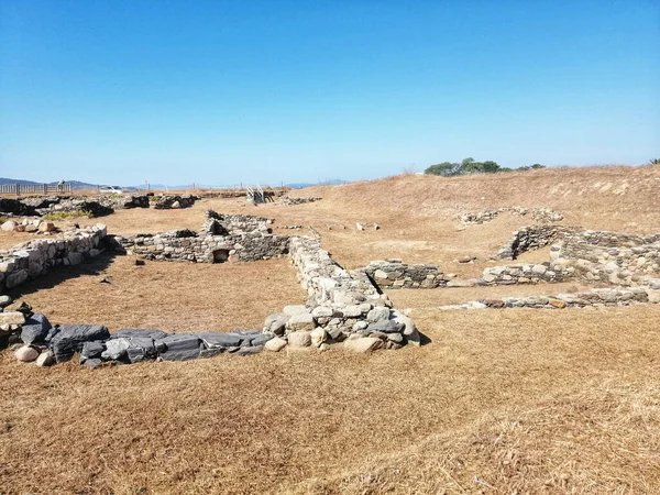 Zdjęcie Ruin Zabytków Archeologicznych Lanzada Galicja Hiszpania — Zdjęcie stockowe