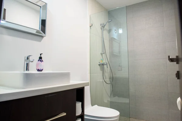 Clean Bathroom Interior Home — Stock Photo, Image