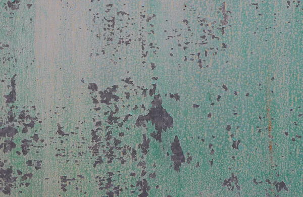 Kırık Kabuk Soyulmuş Yeşil Duvar Dokusu — Stok fotoğraf