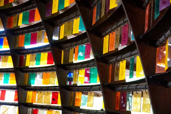 Vue Dôme Intérieur Pavillon Avec Des Feuilles Plexiglas Jardin Botanique — Photo