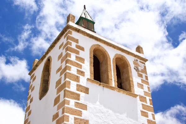 Uma Vista Baixo Ângulo Igreja Santa Maria Betancuria Betancuria Fuerteventura — Fotografia de Stock