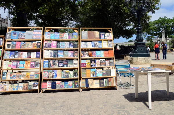 Havana Cuba March 2013 Typical Bookseller Stall Square Central Havana — 图库照片