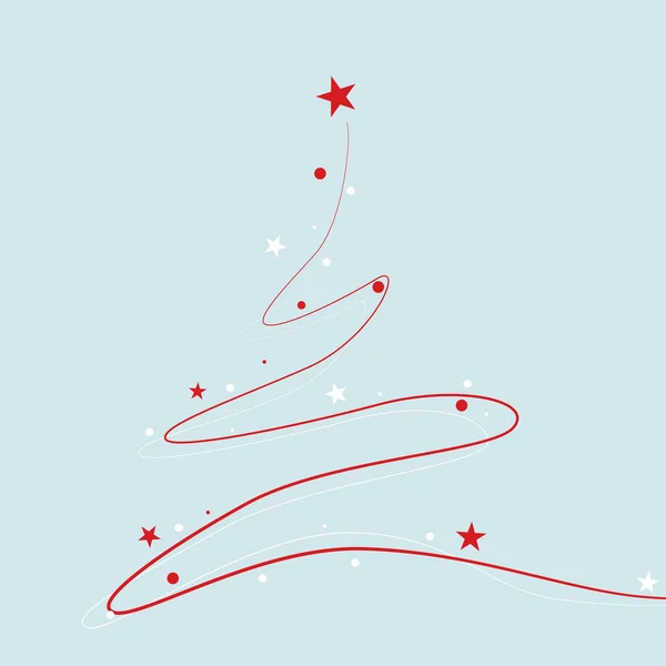 一个圣诞节海报的例子 上面有一棵圣诞树 背景是白色的 — 图库照片