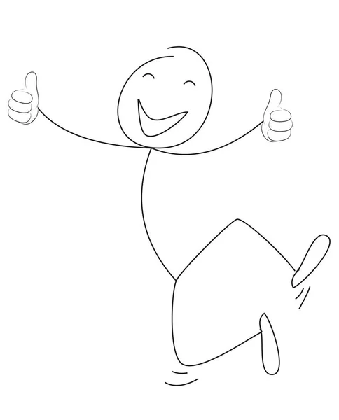 Uma Ilustração Personagem Desenhado Sobre Fundo Branco — Fotografia de Stock