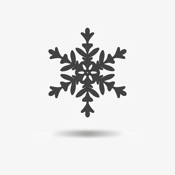 Εικονογράφηση Μαύρης Νιφάδας Χιονιού Απομονωμένο Φόντο — Φωτογραφία Αρχείου