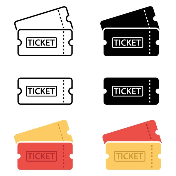 Illustration Eines Tickets Isoliert Auf Weißem Hintergrund — Stockfoto