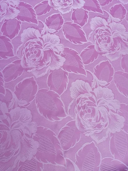 Plano Vertical Flores Sobre Textil Rosa — Foto de Stock