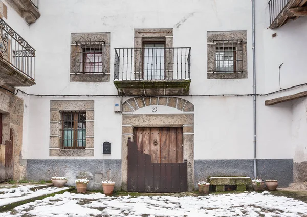 Candelario Spain Лютого 2016 Street Town Candelario Salamanca — стокове фото