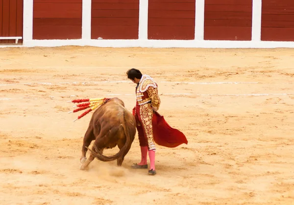 Plasencia Spanje Jun 2015 Bullfight Van Matador Miguel Angel Perera — Stockfoto
