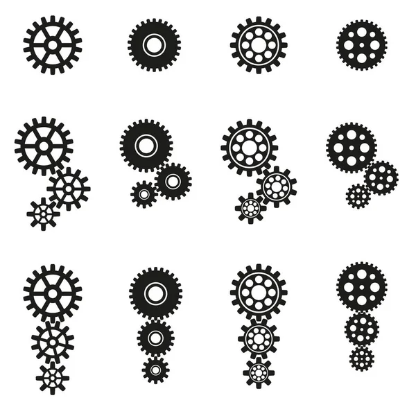 Illustration Von Mechanismus Zahnrädern Isoliert Auf Weißem Hintergrund — Stockfoto