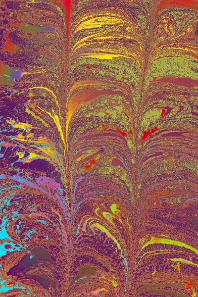 Креативный Текстурный Дизайн Мраморного Узора Будущего Традиционное Искусство Эбру — стоковое фото