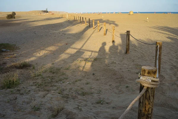 Beautiful View Shadow Couple Sand — Stock Photo, Image