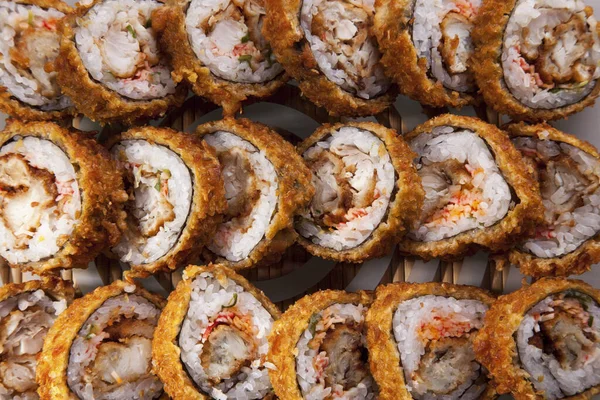 Primo Piano Pesce Sushi Cucina Giapponese — Foto Stock