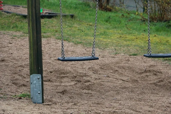 Closeup Shot Swings Park — Stock Photo, Image