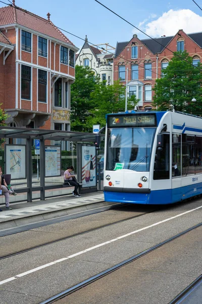 Pris Près Museumplein Par Une Journée Ensoleillée Juillet 2020 — Photo