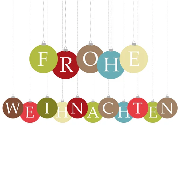 Eine Digitale Illustration Von Buntem Weihnachtsschmuck Mit Buchstaben Die Frohe — Stockfoto