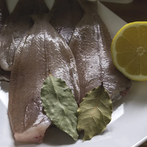 Detailní Záběr Ryby Bobkový List Limonádu — Stock fotografie