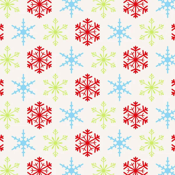 Digital Illustration Christmas Themed Wallpaper Colorful Snowflakes — Stock Photo, Image