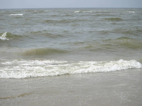 Крупним Планом Океан Якими Хвилями Березі Ідеально Підходить Фону — стокове фото