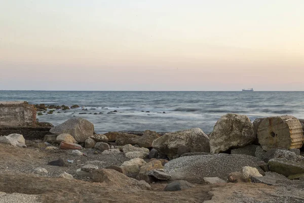 Una Bella Spiaggia Malaga Tramonto — Foto Stock