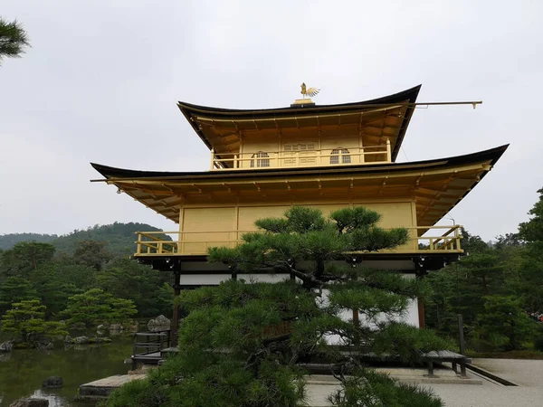 Det Historiska Kinkaku Templet Kyoto Japan — Stockfoto