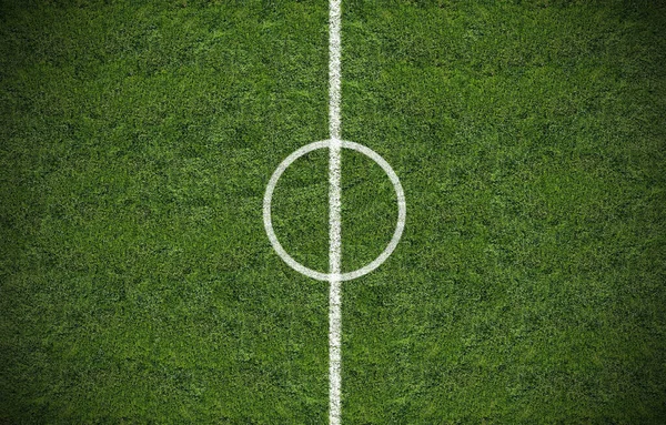 Una Ilustración Campo Fútbol Verde — Foto de Stock