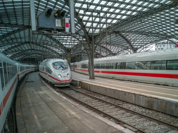 Cologne Germania Maggio 2019 Colonia Germania Maggio 2019 Treni Alta — Foto Stock