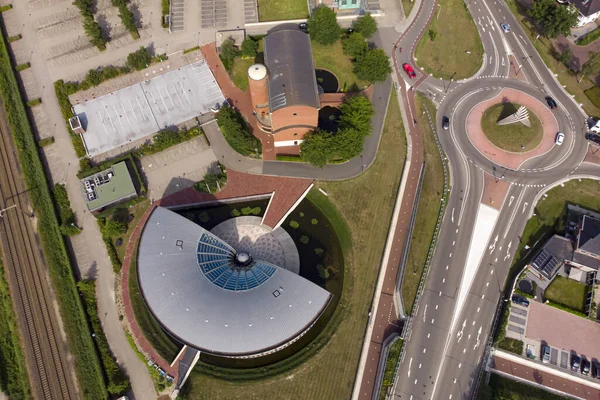 Rijssen Países Baixos Jul 2020 Edifício Escritórios Arquitetura Geométrica Circular — Fotografia de Stock