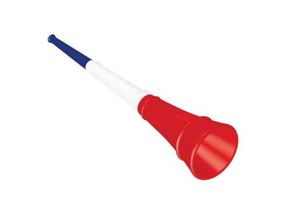 Μια Μεμονωμένη Ψηφιακή Απεικόνιση Ενός Πολύχρωμου Vuvuzela — Φωτογραφία Αρχείου
