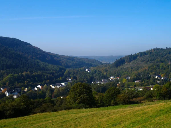 Eine Luftaufnahme Des Dorfes Müllenborn Westen — Stockfoto