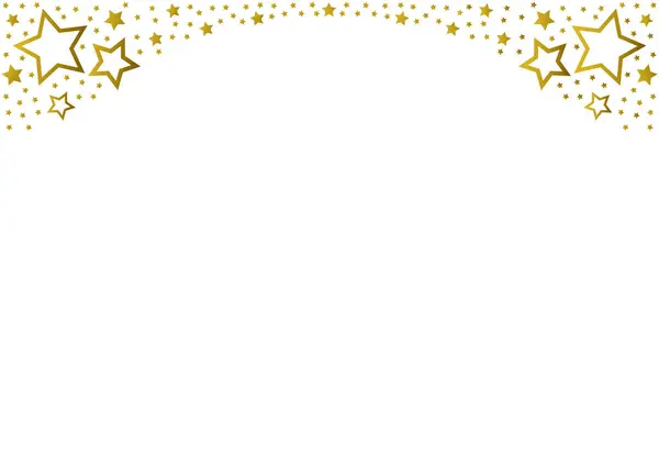 Рождественская Открытка Дизайн Золотыми Звездами Белом Фоне — стоковое фото