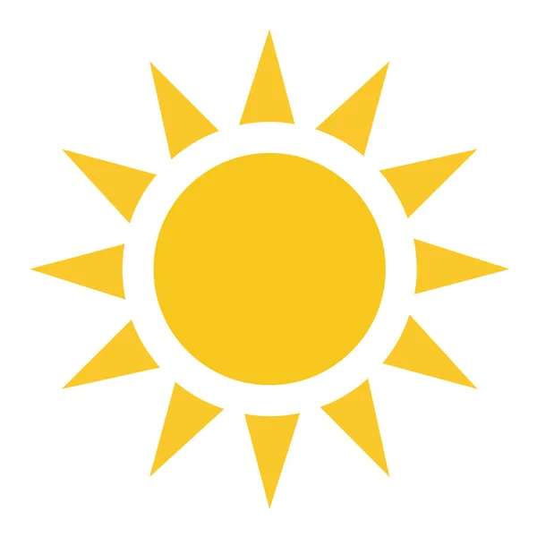 Ілюстрація Жовтого Сонця Білому Тлі — стокове фото