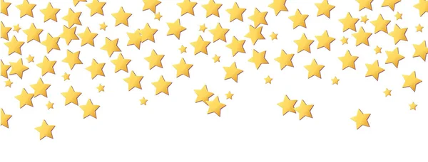 Digital Illustration Small Yellow Stars White Background — Stock Photo, Image