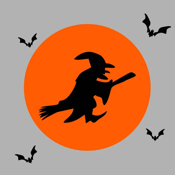 Una Ilustración Del Concepto Bruja Para Halloween — Foto de Stock