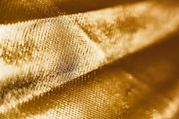 Enfoque Selectivo Textura Lámina Oro Brillante —  Fotos de Stock