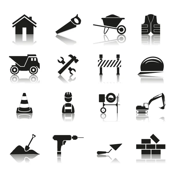 Eine Illustration Der Symbole Für Feldbauwerkzeuge Auf Weißem Hintergrund — Stockfoto
