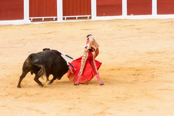 Plasencia Španělsko Června 2015 Býčí Zápas Matadora Miguela Angela Perery — Stock fotografie