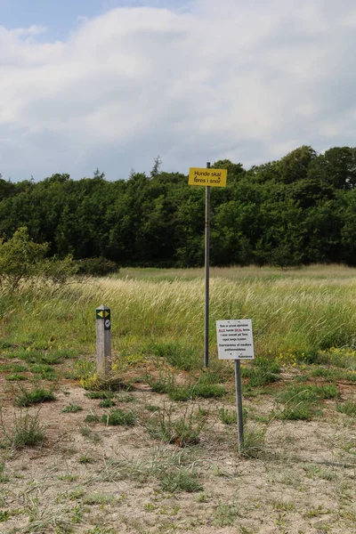 Assens Danmark Jul 2020 Skyltar Thoroe Där Det Står Privat — Stockfoto