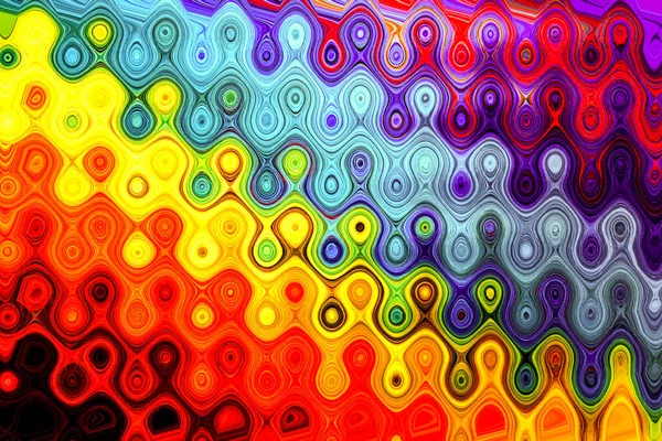 Uma Pintura Modelada Abstrata Com Uma Mistura Cores Diferentes Perfeito — Fotografia de Stock