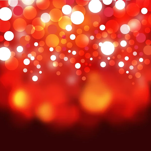 Illustrazione Uno Sfondo Rosso Digitale Con Luci Bokeh — Foto Stock