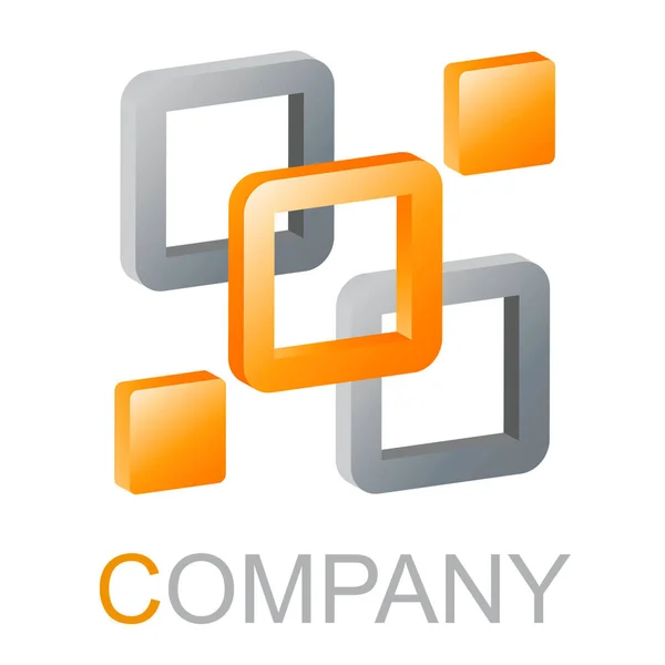Een Rendering Logo Ontwerp Voor Een Bedrijf — Stockfoto