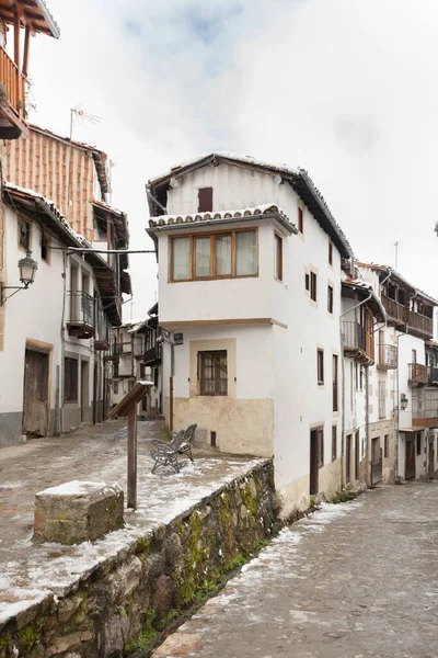 Candelario Spain Лютого 2016 Street Town Candelario Salamanca — стокове фото