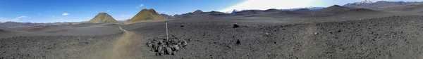 Paisagem Vulcânica Negra Reserva Natural Katla Laugavegur Trilha Caminhadas Islândia — Fotografia de Stock