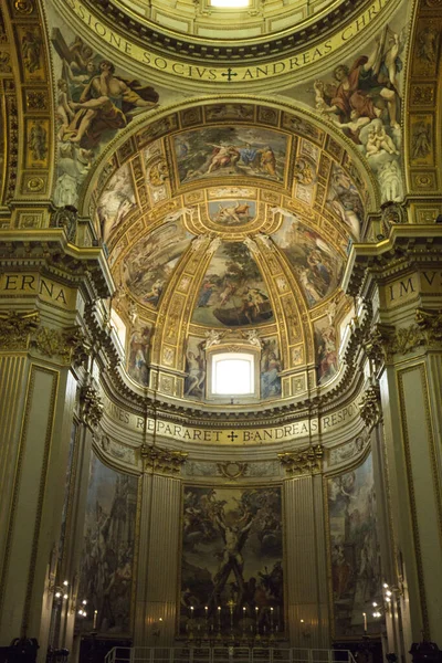 Uno Scatto Verticale Bellissimi Affreschi Nella Chiesa Sant Andrea Valle — Foto Stock