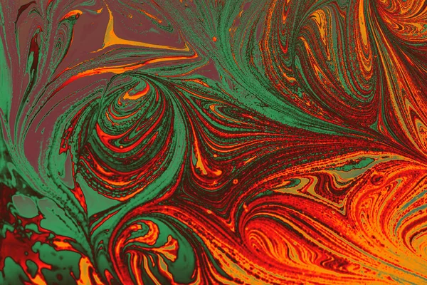 Abstrakt Målning Med Olika Blandade Färger Lamporna — Stockfoto