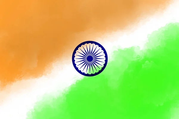 Μια Απεικόνιση Της Ινδικής Σημαίας Για Υπόβαθρα Και Ταπετσαρίες — Φωτογραφία Αρχείου