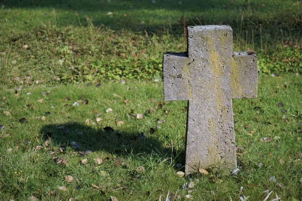 Shot Concrete Cross Nature — Stock Photo, Image